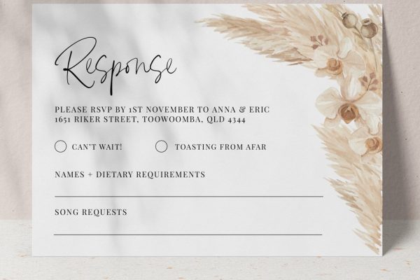 Your Wedding RSVP Deadline