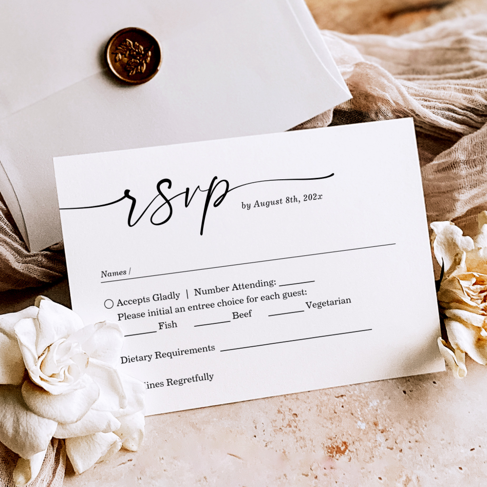 Your Wedding RSVP Deadline